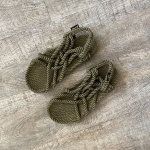 Rope Sandals — Green
